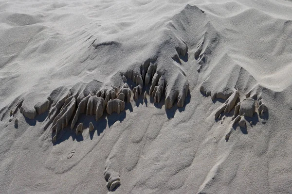 Komplexe Vom Wind Geschaffene Abstrakte Sandstrukturen — Stockfoto