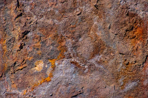 Металлическая Оранжевая Ржавчина Текстура Гранжа Абстрактный Фон — стоковое фото