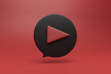 Yuvarlak diyalog kutusunda çalma düğmesi sembolü