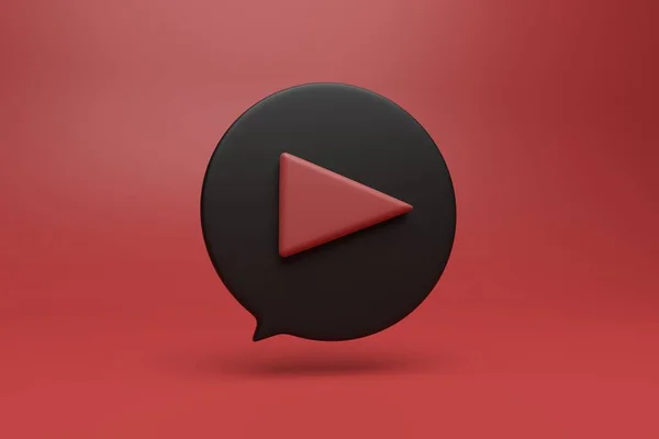 Yuvarlak diyalog kutusunda çalma düğmesi sembolü