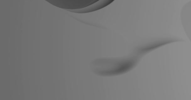 Abstract Gri Hârtie Animație Fundal Tăiat Negru Alb Gradient Ondulat — Videoclip de stoc