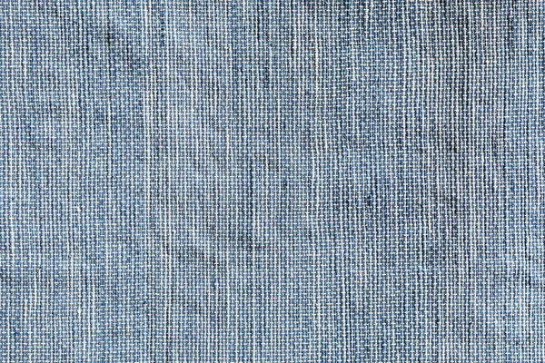 Tecido Tecelagem Algodão Azul Textura Macro Com Padrão Vertical — Fotografia de Stock