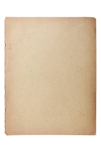 Isolated Old Brown Paper Background Texture — Photo