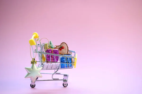 Mini Supermarket Trolley Gift Box — Photo