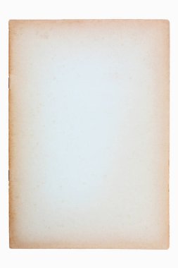 Beyaz izole arkaplana sahip kahverengi kağıt dokusu