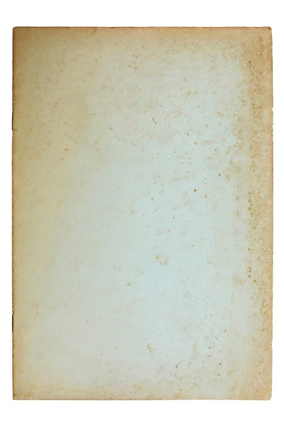 Textura Papel Amarelada Velha Com Fundo Isolado Branco — Fotografia de Stock