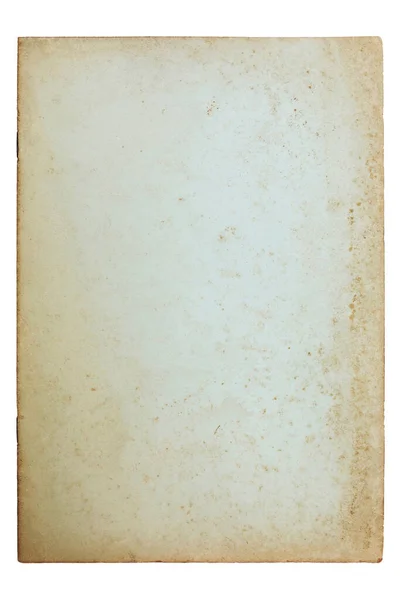 Textura Papel Marrom Amarelado Velho Com Fundo Isolado Branco — Fotografia de Stock