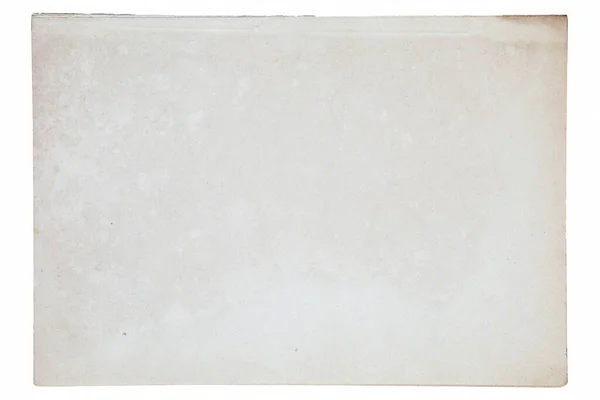 Textura Papel Cinza Sobre Fundo Isolado Branco — Fotografia de Stock