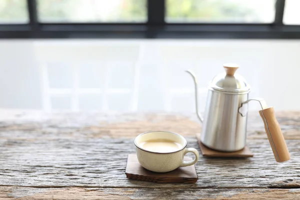 Stainless Coffee Drip Pot Cup — Fotografia de Stock