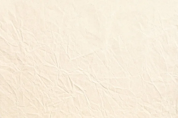 Pale Brown Crumpled Paper Background Texture — Fotografia de Stock