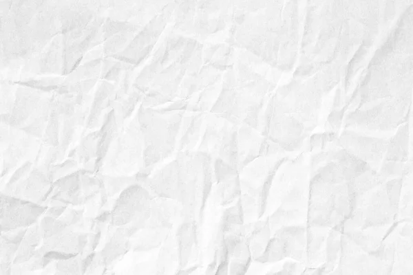 Witte Verfrommelde Achtergrond Papier Oppervlakte Textuur Macro Details — Stockfoto