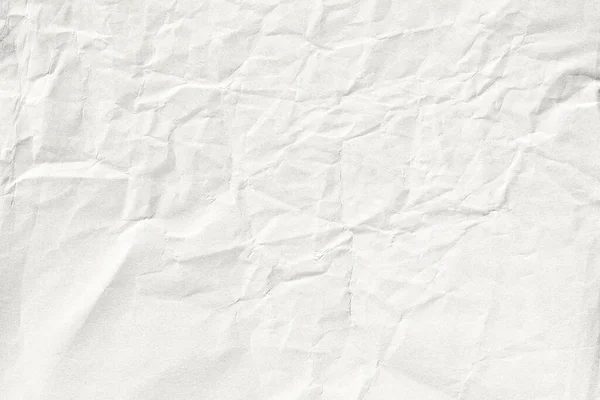 Bianco Carta Spiegazzata Sfondo Texture Macro Primo Piano — Foto Stock