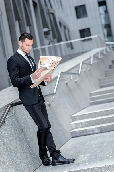 Businessman with  newspaper
