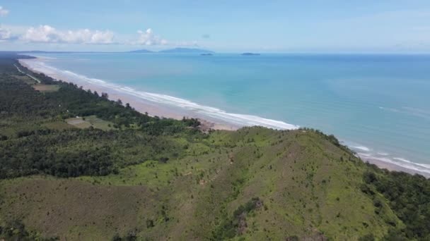 Pugu Gondol Siar Pandan Beaches Lundu Area Most Southern Part — 图库视频影像