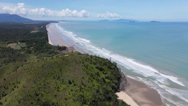 Pugu Gondol Siar Pandan Beaches Lundu Area Most Southern Part — 图库视频影像
