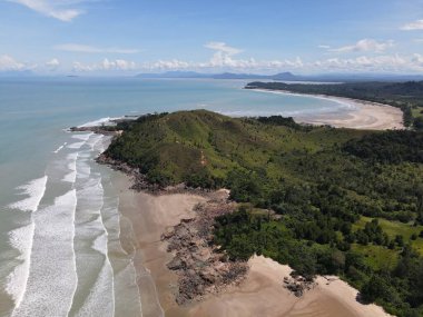 Sarawak ve Borneo Adası 'nın güney kesimindeki Pugu, Gondol, Siar ve Pandan Sahilleri.