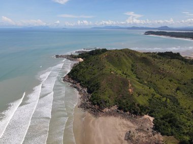 Sarawak ve Borneo Adası 'nın güney kesimindeki Pugu, Gondol, Siar ve Pandan Sahilleri.