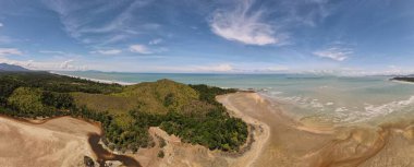Sarawak ve Borneo Adası 'nın güney kesimindeki Pugu, Gondol, Siar ve Pandan Sahilleri.
