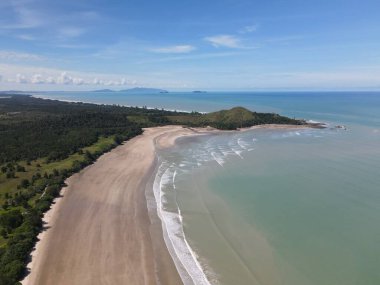 Sarawak ve Borneo Adası 'nın güney kesimindeki Pugu, Gondol, Siar ve Pandan Sahilleri.