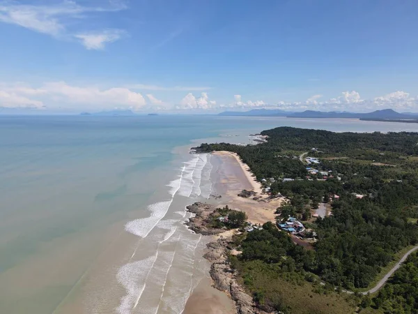 Les Plages Pugu Gondol Siar Pandan Lundu Dans Partie Méridionale — Photo