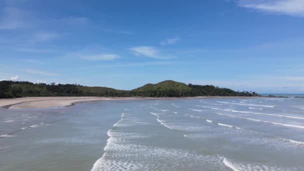 Παραλίες Pugu Gondol Siar Και Pandan Της Περιοχής Lundu Στο — Αρχείο Βίντεο