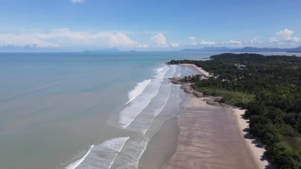 Pugu Gondol Siar Pandan Beaches Lundu Area Most Southern Part — 图库视频影像