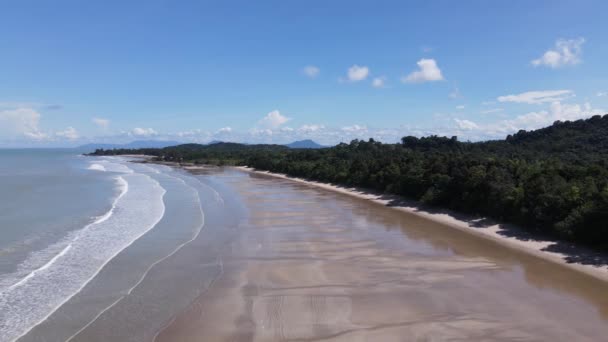 Les Plages Pugu Gondol Siar Pandan Lundu Dans Partie Méridionale — Video