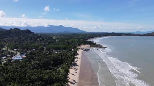 Pugu Gondol Siar Pandan Beaches Lundu Area Most Southern Part — 图库视频影像