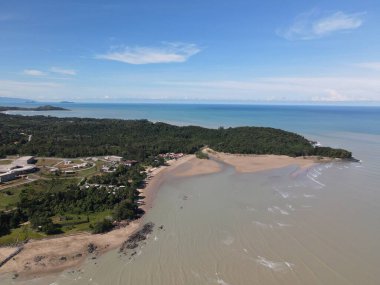 Sarawak ve Borneo Adası 'nın güney kesimindeki Pugu, Gondol, Siar ve Pandan Sahilleri.