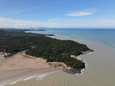 Sarawak ve Borneo Adası 'nın güney kesimindeki Pugu, Gondol, Siar ve Pandan Sahilleri.