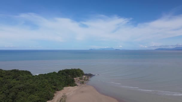 Pugu Gondol Siar Pandan Beaches Lundu Area Most Southern Part — Stockvideo