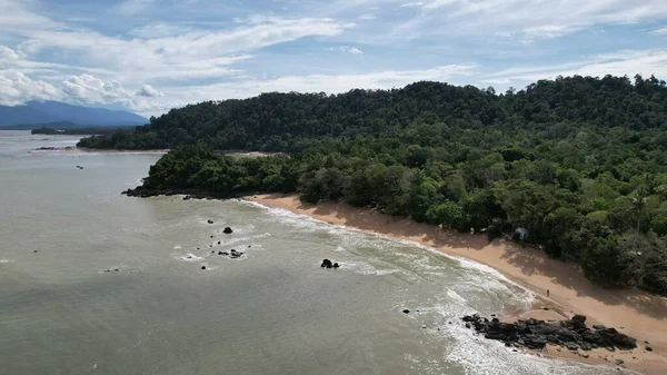 Telok Teluk Melano Coastline Serabang Beach Most Southern Tip Tanjung — 图库照片