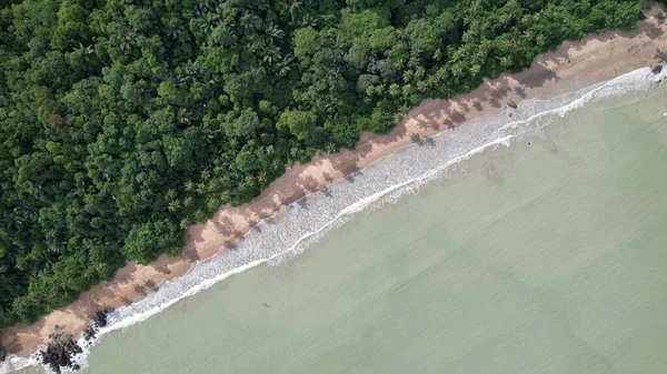 Telok Teluk Melano Coastline Serabang Beach Pointe Méridionale Partie Tanjung — Photo