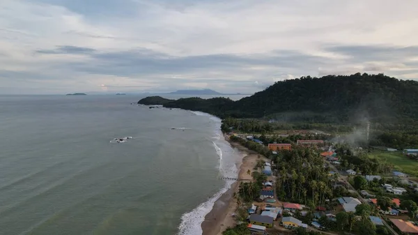 Telok Teluk Melano Coastline Serabang Beach Sarawak Borneo Sziget Tanjung — Stock Fotó