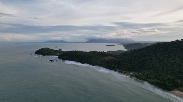 Telok Teluk Melano Coastline Serabang Beach Pointe Méridionale Partie Tanjung — Photo