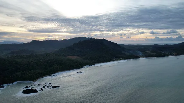 Costa Telok Teluk Melano Playa Serabang Extremo Más Meridional Parte — Foto de Stock