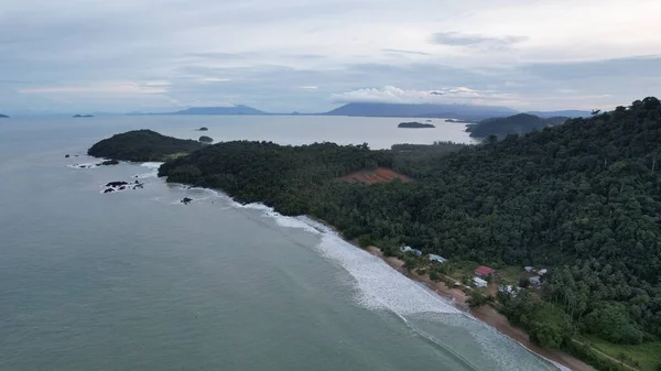 Telok Teluk Melano Coastline Serabang Beach Pointe Méridionale Partie Tanjung — Photo