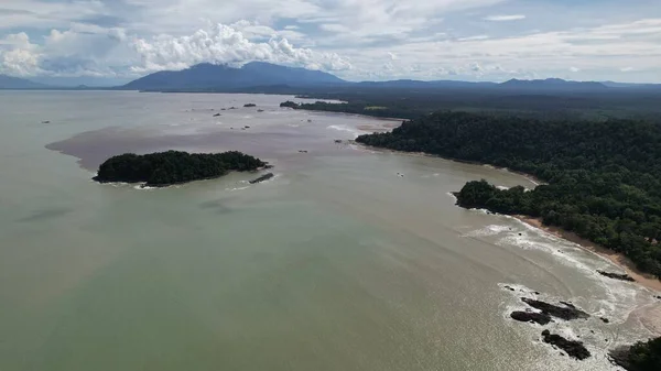 Telok Teluk Melano Coastline Serabang Beach Pointe Méridionale Partie Tanjung — Photo