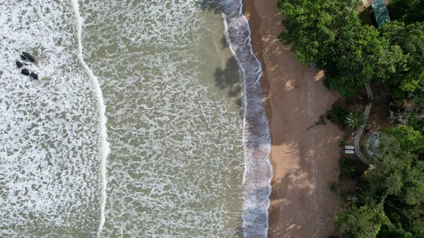 Die Telok Teluk Melano Küste Und Der Serabang Strand Südlichsten — Stockfoto