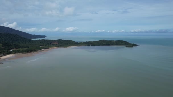 Costa Telok Teluk Melano Playa Serabang Extremo Más Meridional Parte — Vídeo de stock