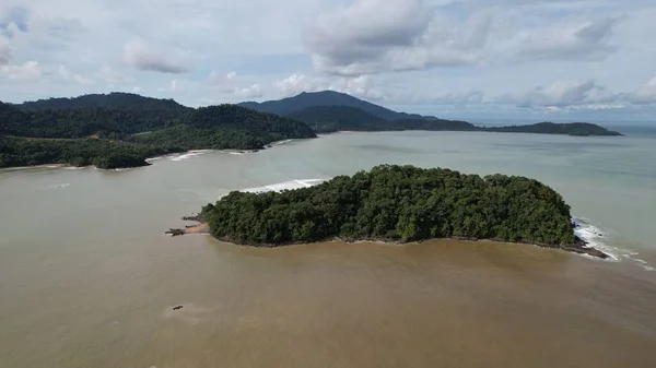 Telok Teluk Melano Coastline Serabang Beach Pointe Méridionale Partie Tanjung — Photo