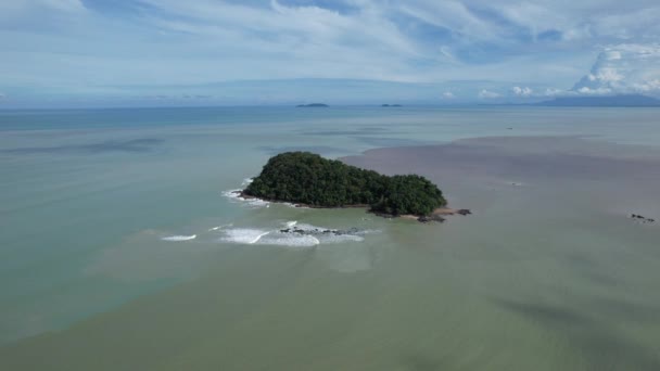 Telok Teluk Melano Coastline Serabang Beach Vârful Cel Mai Sudic — Videoclip de stoc