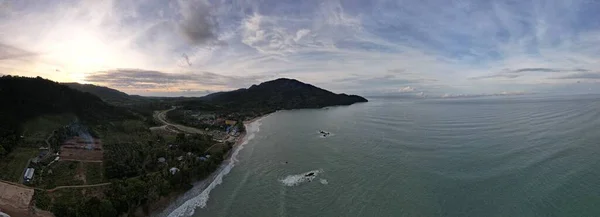 Costa Telok Teluk Melano Playa Serabang Extremo Más Meridional Parte —  Fotos de Stock