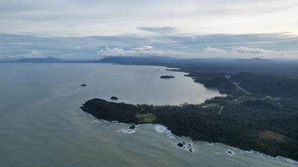 Costa Telok Teluk Melano Playa Serabang Extremo Más Meridional Parte — Foto de Stock