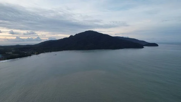 Telok Teluk Melano Coastline Serabang Beach Najbardziej Południowym Krańcu Tanjung — Zdjęcie stockowe