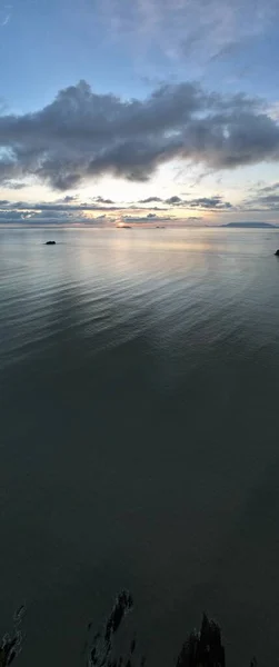 Die Telok Teluk Melano Küste Und Der Serabang Strand Südlichsten — Stockfoto