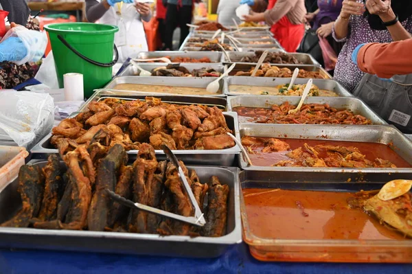 Kuching Sarawak Malaysia Απριλίου 2022 Malay Ramadan Bazaar Pasar Ramadan — Φωτογραφία Αρχείου