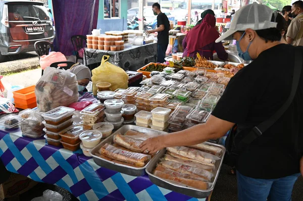 Kuching Sarawak Malesia Aprile 2022 Ramadan Bazar Malese Pasar Ramadan — Foto Stock