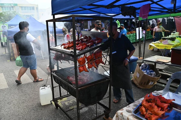 Kuching Sarawak Malesia Aprile 2022 Ramadan Bazar Malese Pasar Ramadan — Foto Stock