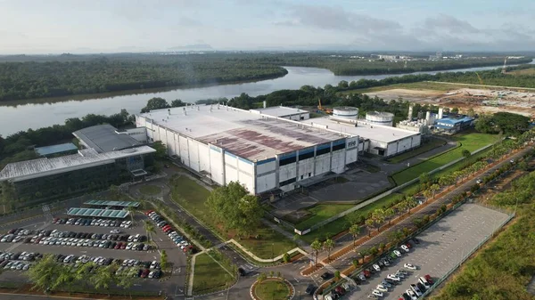 Kuching Sarawak Malasia Abril 2022 Zona Industrial Luz Samajaya Donde — Foto de Stock